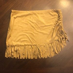 Vintage Faux Suede Swim Coverup by Newport News